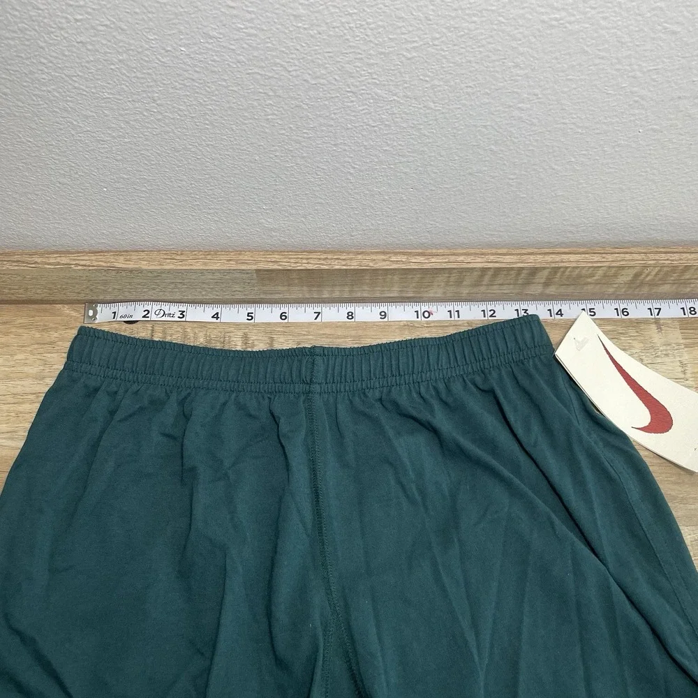 Nike Drawstring Shorts Mens Medium‎ Green DriFit Cotton Retro 90s Athletic Gym
